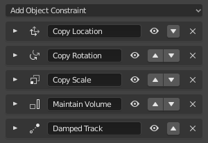 ～blender Sections | Animation & Rigging | Constraints