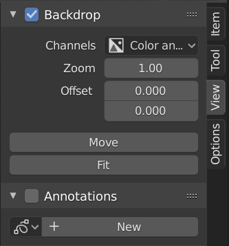 ～blender Sections | Compositing | Sidebar