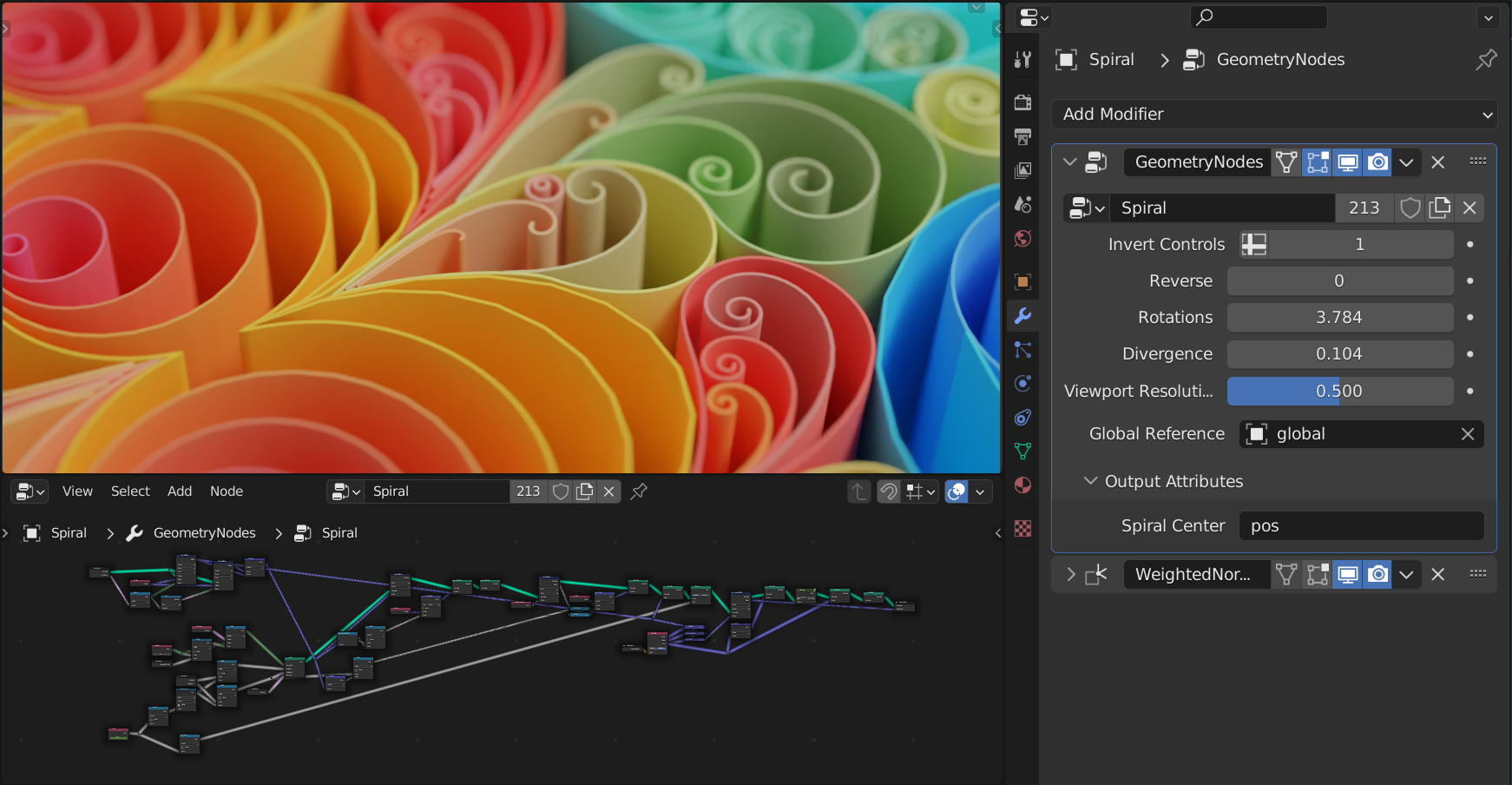 ～blender Sections | Modeling | Geometry Nodes