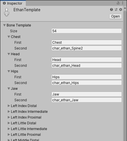 〜Unity Graphics Model ヒューマンテンプレートウィンドウ〜